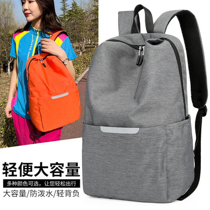 Reflective Shoulder Lightweight Student Backpack Large Capacity Men S Women Sports Outdoor