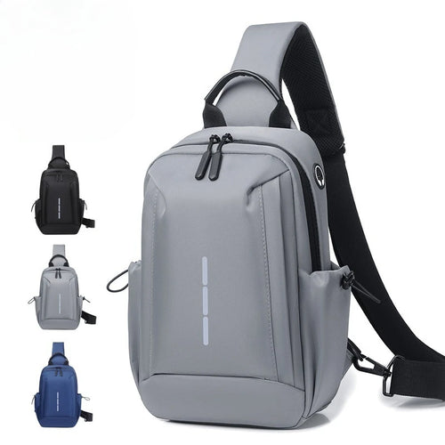 Nylon Men S Chest Bag Travel Women Crossbody Waterproof Lightweight One Shoulder Commuter