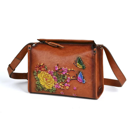 Crossbody Bag Ethnic Style Women Square Chinese-Style Single-Shoulder Bag