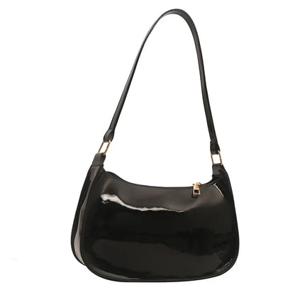 Homefish Pu Leather Underarm Bag Solid Color Women Daily Commuter Shoulder Versatile Mini Handbag