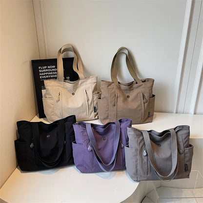 Waterproof Tote Bag for Women – Multi Pocket Large Capacity