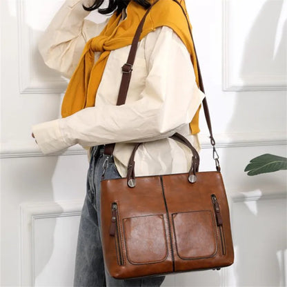 Women's Multi-Pocket Crossbody Shoulder Bag & Handbag