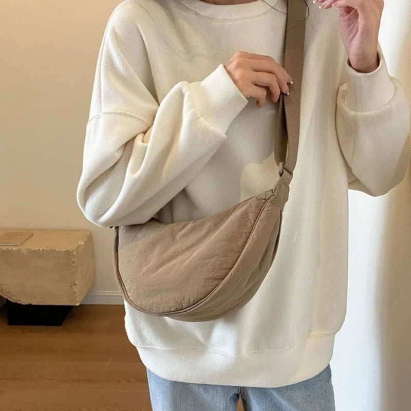 Color Women S Nylon Shoulder Bag Casual Sports Female Hobos Crossbody Bags Fanny Pack Travel Purse
