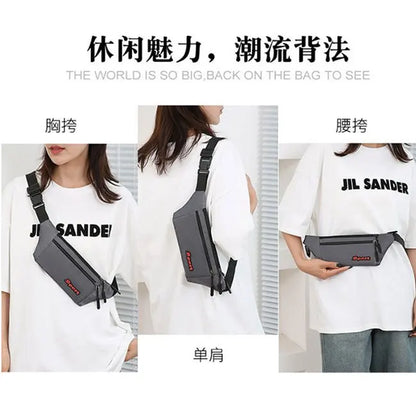 Men S Cross-Body Multi-Function Chest Bag Outdoor Sports Mobile Phone Light Women Shoulder
