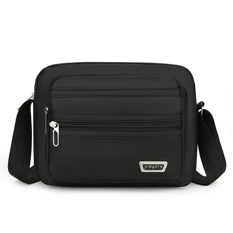Men's Waterproof Crossbody Bag – Multi-Pocket Shoulder Bag