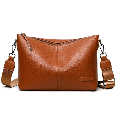 Real Leather Women S Large Capacity Shoulder Crossbody Bag Mobile Phone Storage Commuting Premium