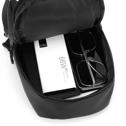 Men S Large Capacity Leisure Cross Body Oxford Cloth Waterproof Hand Shoulder Bag - Waterproof