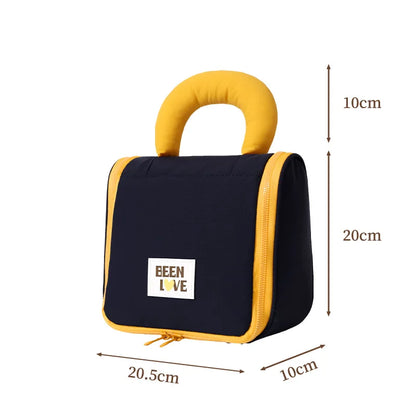 Ladies Nylon Color-Blocking Fashionable Makeup Bag Fashionable Toiletry Bag Business Trips