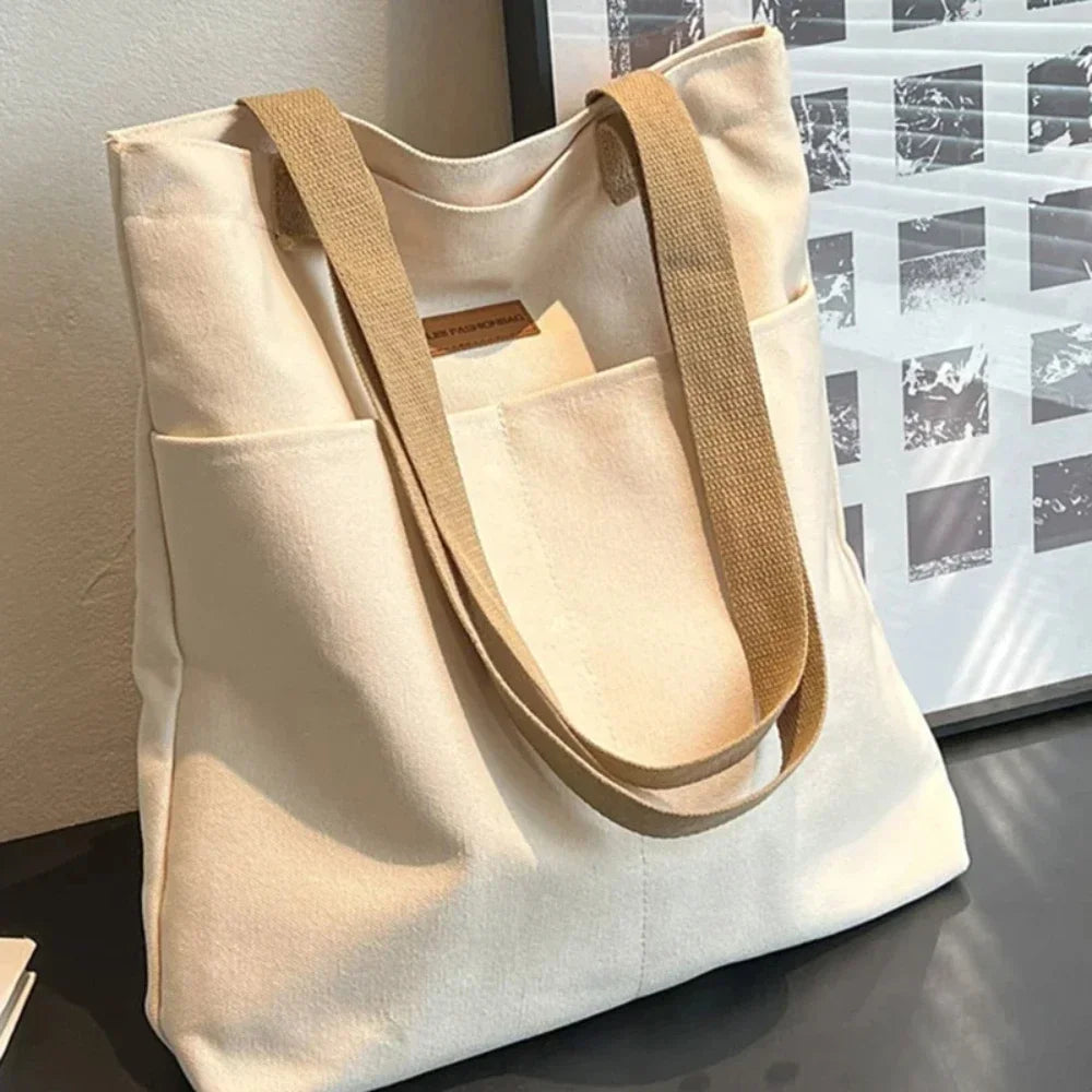 Large Canvas Tote Bag for Women – Everyday Shoulder Handbag