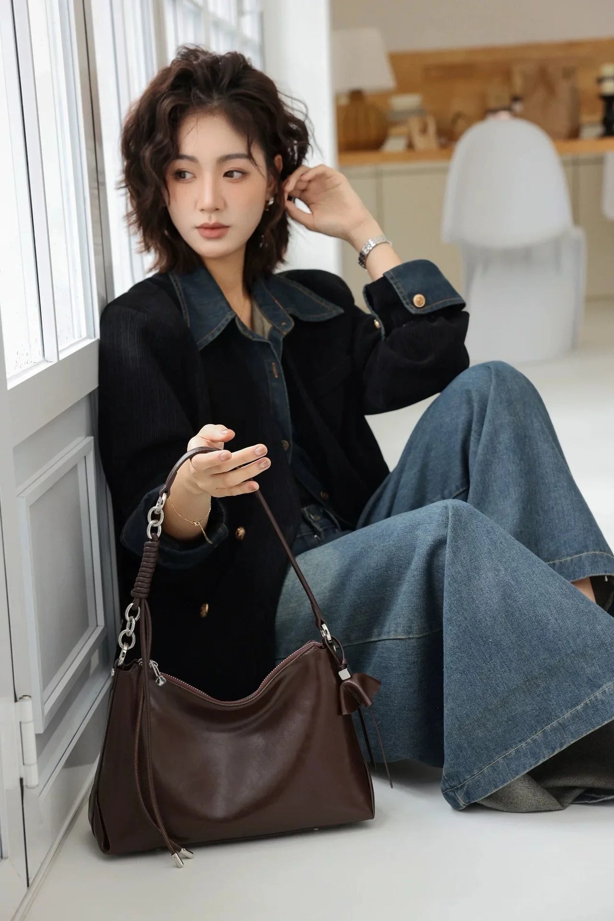 Tote Top Layer Leather Crossbody Bags Women Shoulder Large Capacity Designer Bag Fashionable Purse