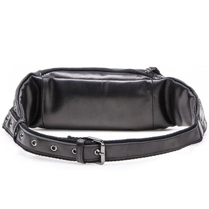 Real Leather Sports Fanny Pack Multifunctional Mobile Phone Storage Large Capacity Men Women General