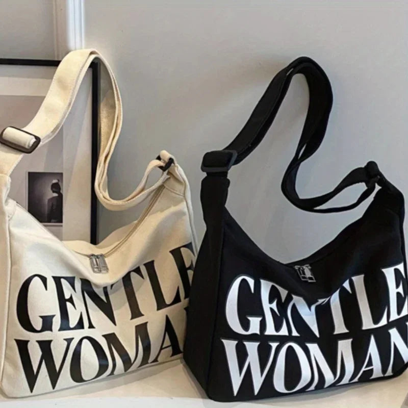 Large Capacity Crossbody Tote Bag with Adjustable Strap