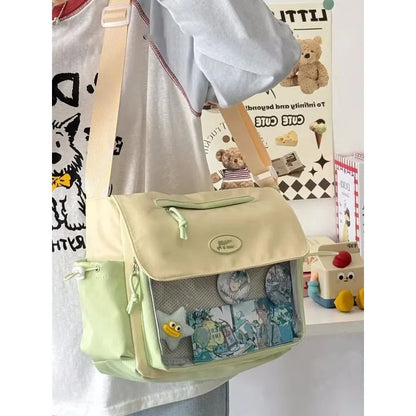 Harajuku Messenger Bag – Casual Crossbody Shoulder Bag