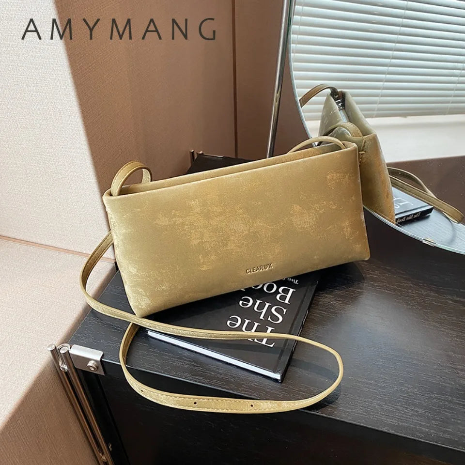 Square Underarm Shoulder Bag for Women – Trendy PU Leather Crossbody