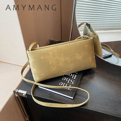 Square Underarm Shoulder Bag for Women – Trendy PU Leather Crossbody