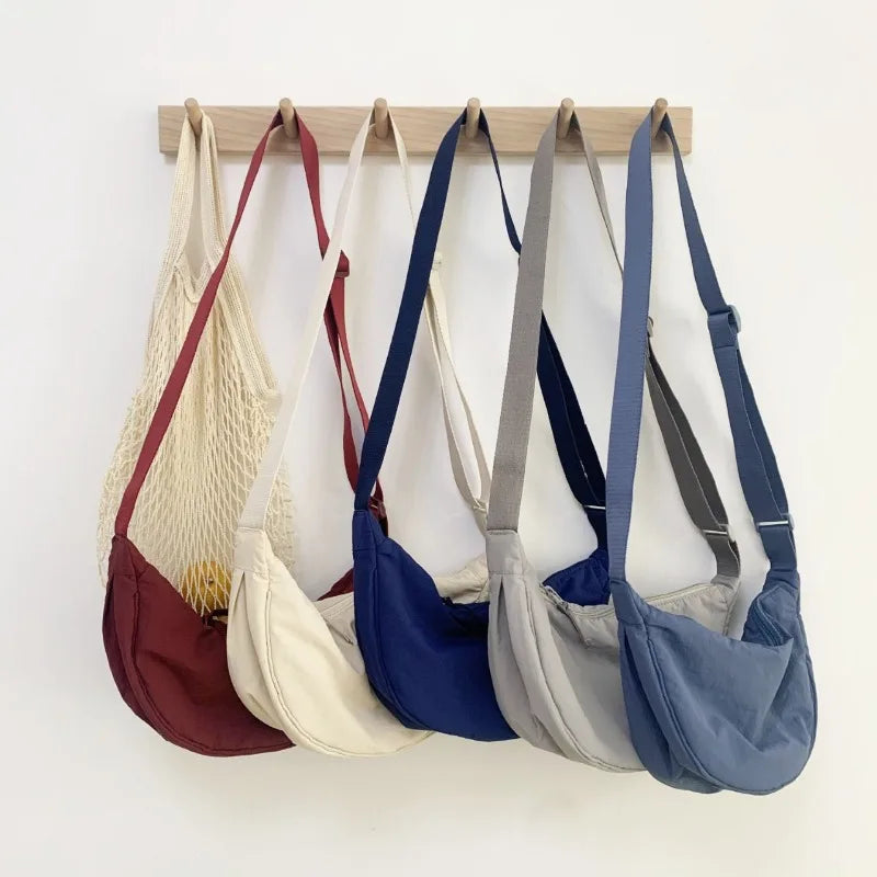 Crescent Crossbody Bag – Lightweight Shoulder Purse with Adjustable Strap