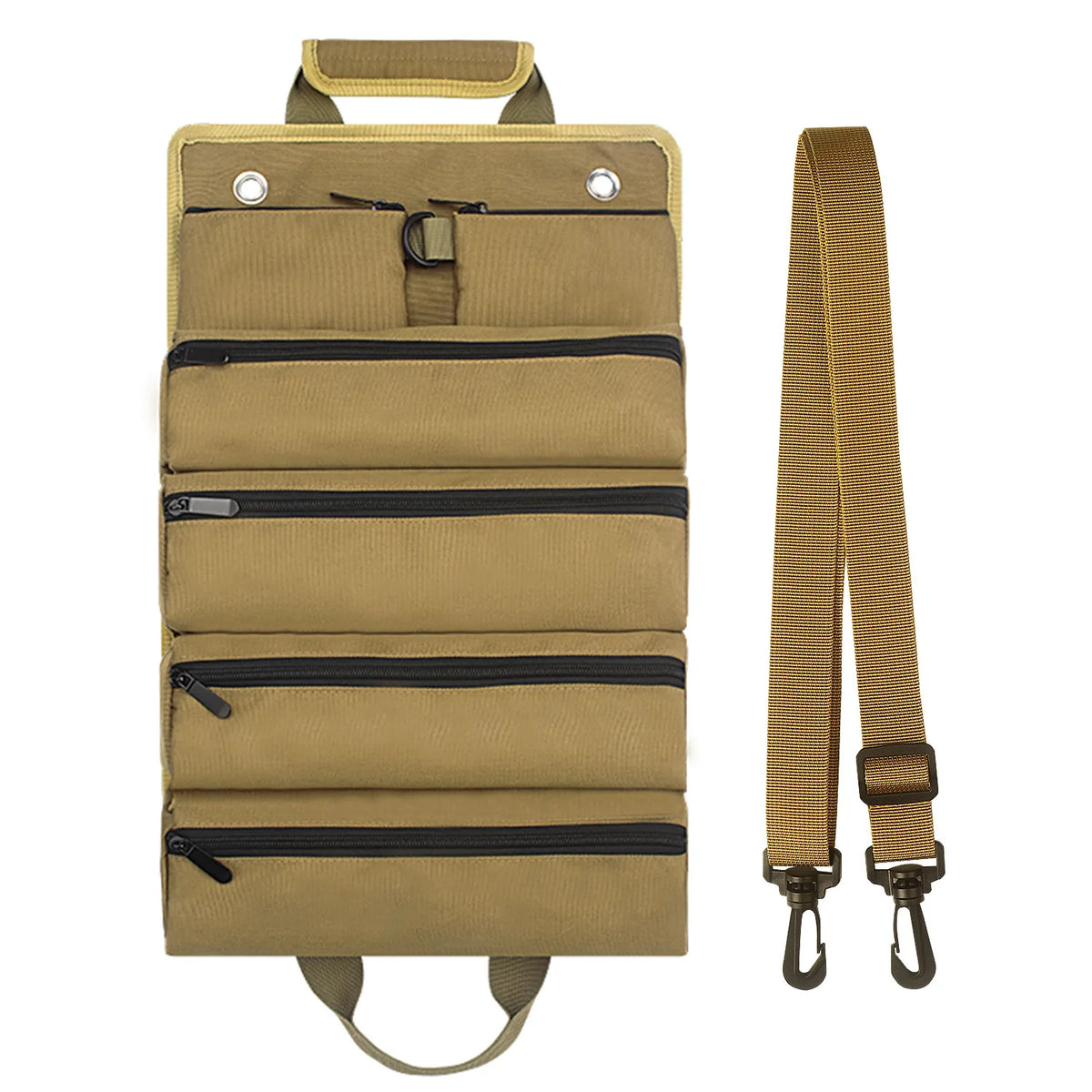 Electrical Kit Portable Multi-Function Roll Canvas Hardware Maintenance Tools Hand Laches Shoulder
