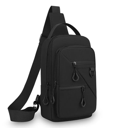 Men S Waist Packs Chest Bag Soft Waterproof Pu Shoulder Casual Crossbody Bags Bolsos - Waterproof