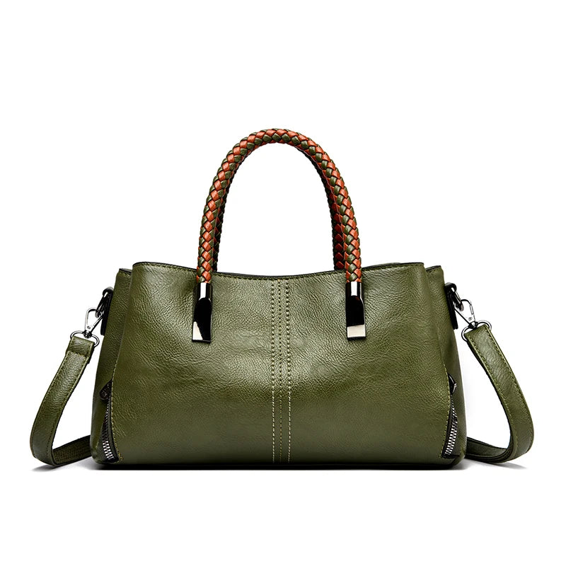 Luxury Designer Handbag for Women – 3-Layer Soft PU Leather Tote & Crossbody Bag