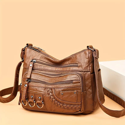 Multi-Pocket Crossbody Bag for Women – Large Capacity Shoulder Purse