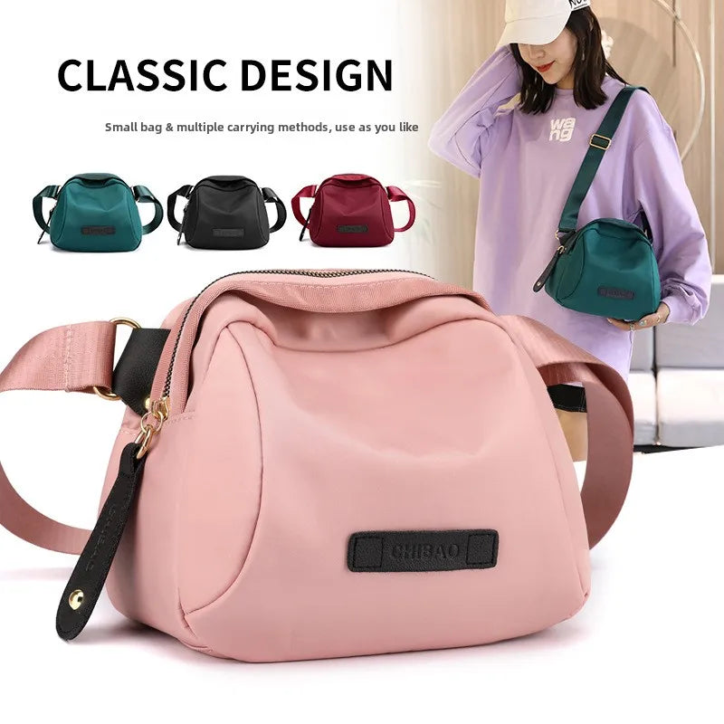 Dome Crossbody Bag – Lightweight Wide Strap Shoulder Purse for Women