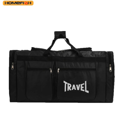 Homefish Travel Bag Foldable Large Capacity Waterproof Business Sports Handbag Wear-Resistant