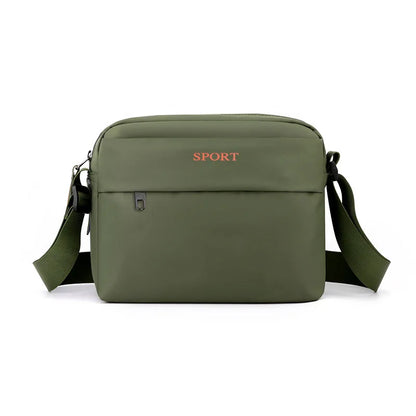 Men S Large-Capacity Single-Shoulder Bag Casual Sports Crossbody Bag Multi-Compartment Commuter
