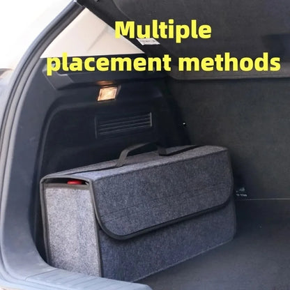 Car Trunk Organizer – Foldable Felt Storage Box for Auto