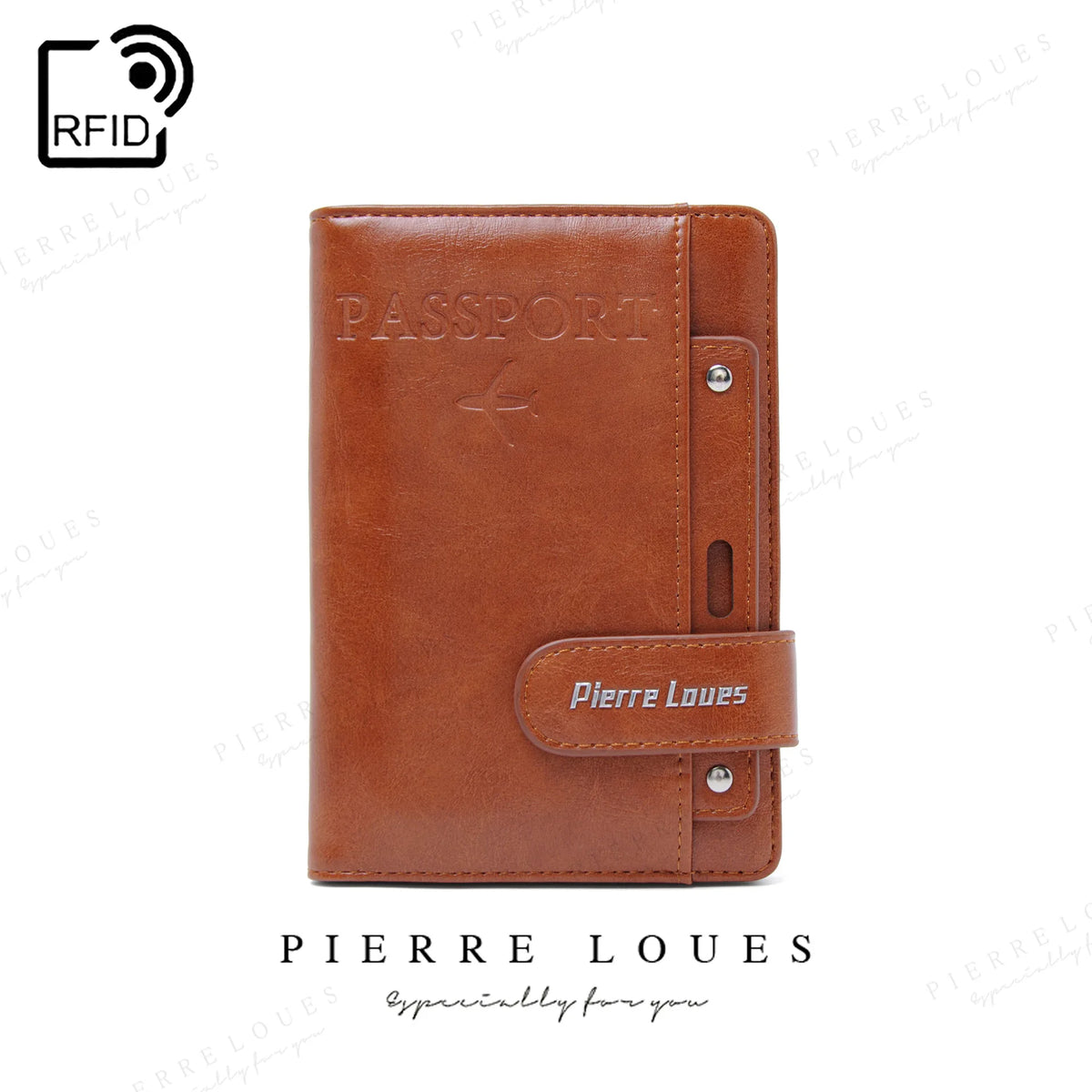 Rfid Passport Bag Pu Multi-Function Sim Card Certificate Ticket Holster Wallet