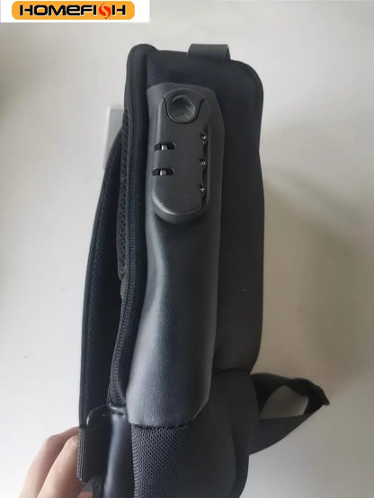 Homefish Usb Crossbody Bag Anti-Theft Shoulder Bags Waterproof Oxford Waist Multifunction Short