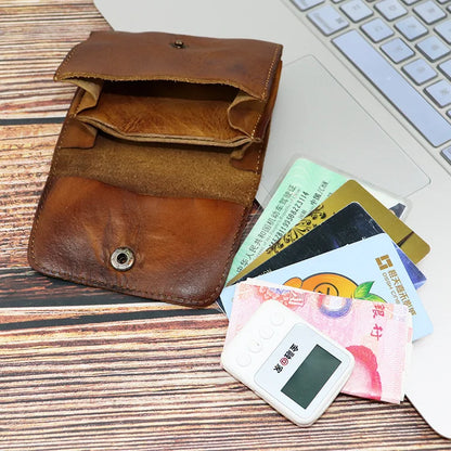 Leather Plant-Tanned Hand Luxury Paint Old Card Bag Creative Multi-Functional Coin Wallet Driver S