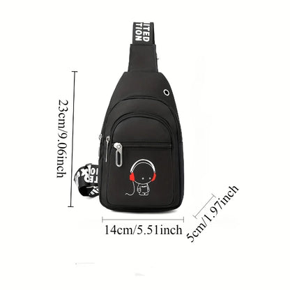Simple Mini Breast Pocket Outdoor Leisure Bag Multi-Function Large Capacity Storage Mobile Phone