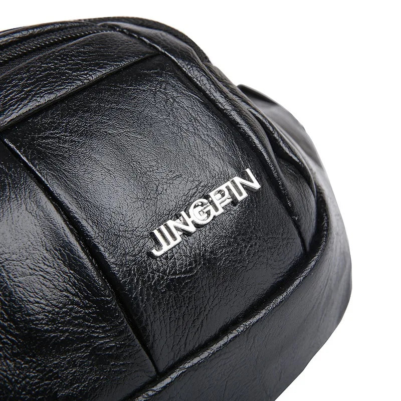 Pu Running Waist Bag Men Women Large Capacity Cross-Body Mobile Phone Storage Cashier Shoulder