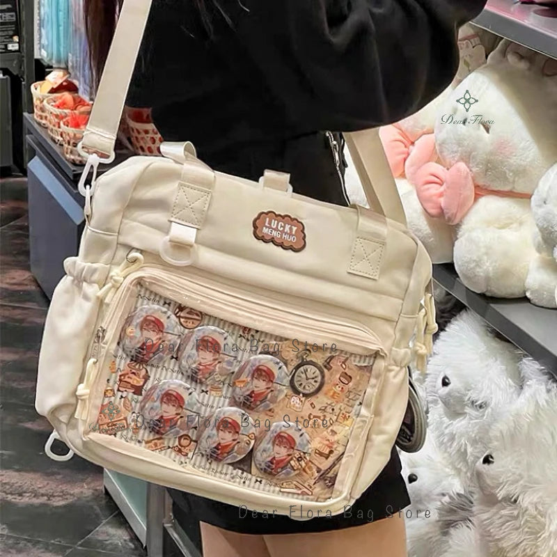 Ita Crossbody Bag Transparent Pocket DIY Badge – Y2K