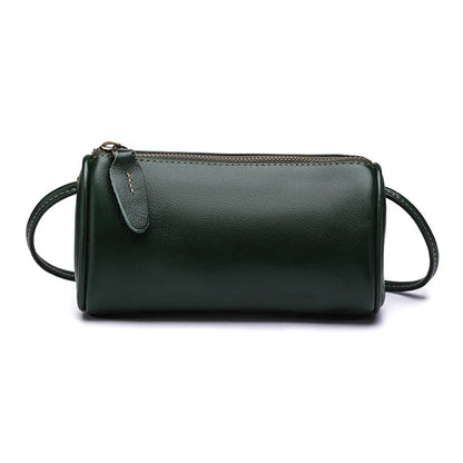 Top-Grain Cowhide Women S Mobile Phone Storage Single-Shoulder Crossbody Bag Pillow