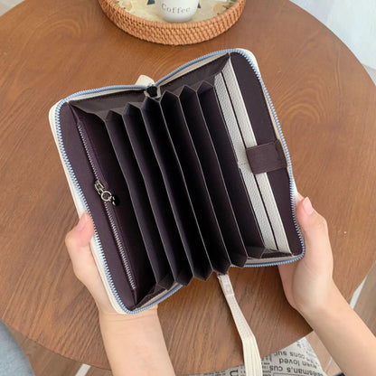Large-Capacity Zipper Organ Wallet Long Air Ticket