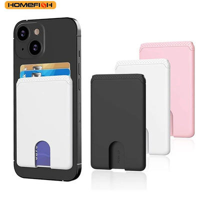 Homefish Adhesive Phone Card Sleeve Soft Silicone Credit Card Back Sticker - Soft
