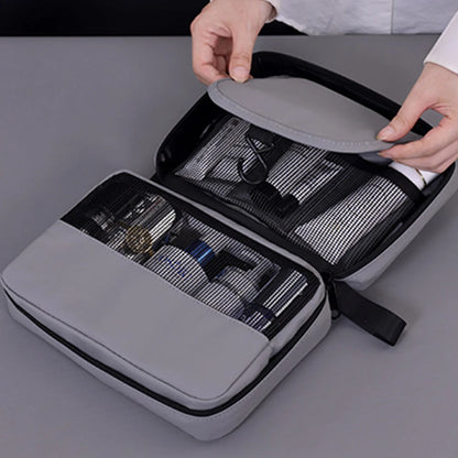 Men Foldable Toiletry Bag Travel Business Layered Multiple Pockets Cosmetic Makeup Cases Male