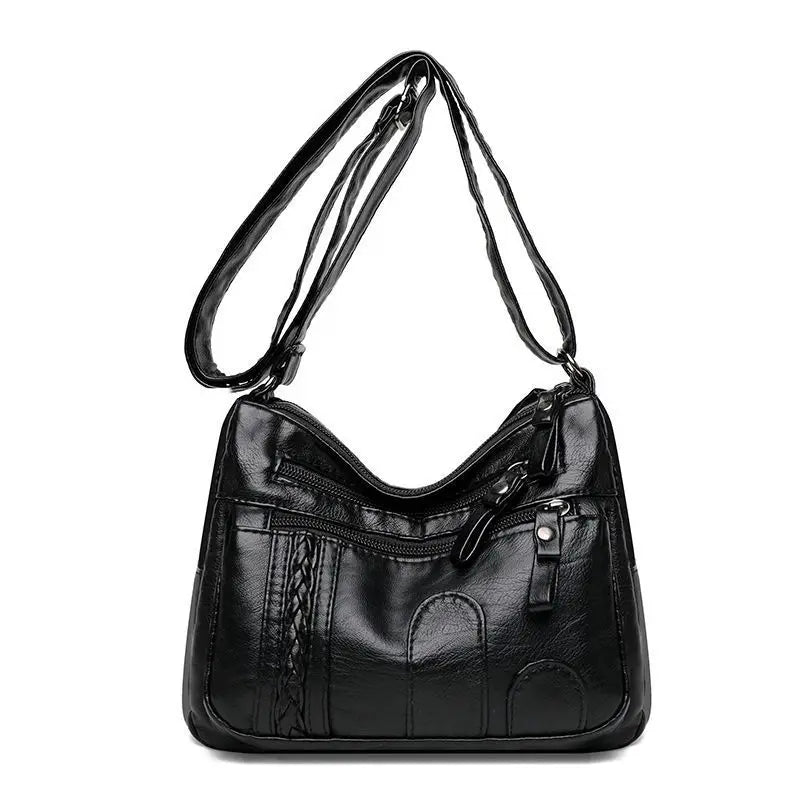 Pu Women S Cross Body Bag Soft Leather Large Capacity Multifunctional Shoulder - Soft