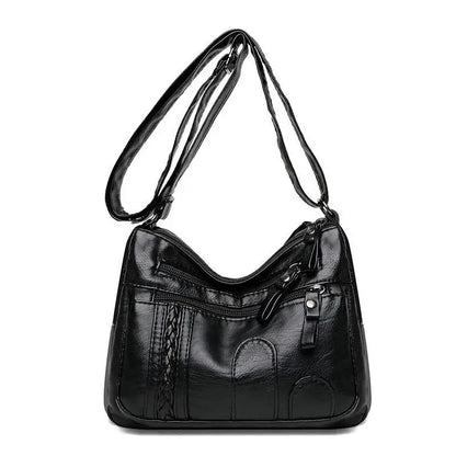 Pu Women S Cross Body Bag Soft Leather Large Capacity Multifunctional Shoulder - Soft