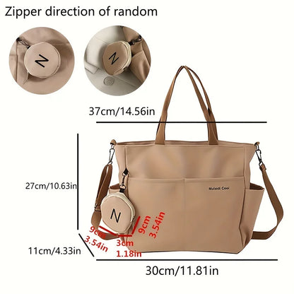 Large Capacity Nylon Tote Bag – Women's Crossbody Shoulder Bag