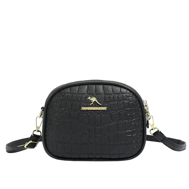 Crocodile PU Leather Women's Crossbody Bag – Light Luxury Shoulder Handbag