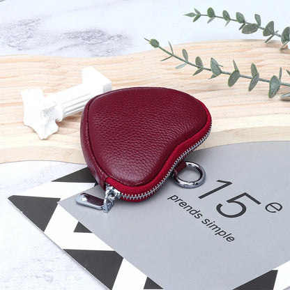 Leather Purse Lady Creative Love Earphones Coin Storage Bag Schoolbag Pendant Mini Simple Small