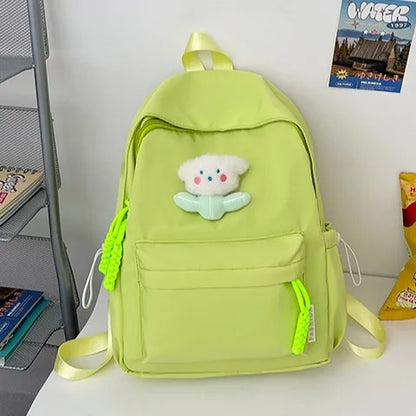 Schoolbag Study Female School Simple All Build Girl Heart Large Capacity Waterproof Backpack