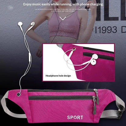 Homefish Multifunctional Nylon Chest Waist Bag Unisex Running Belt Pouch Mobile Phone Pocket Outdoor