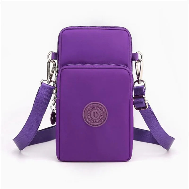 Multi-Pocket Crossbody Phone Bag – Lightweight Sling Purse with Adjustable Strap