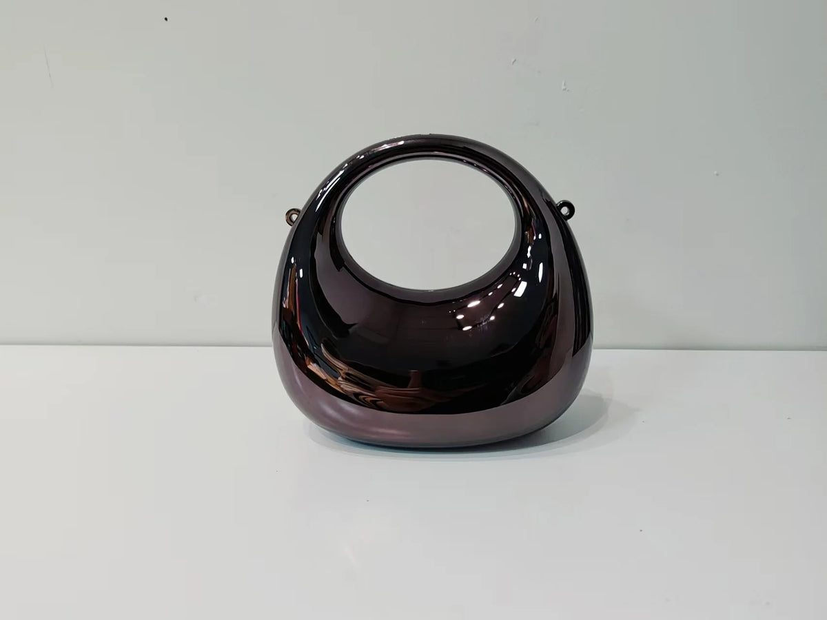 Glossy Mini Evening Bag with Chain Strap for Party & Wedding