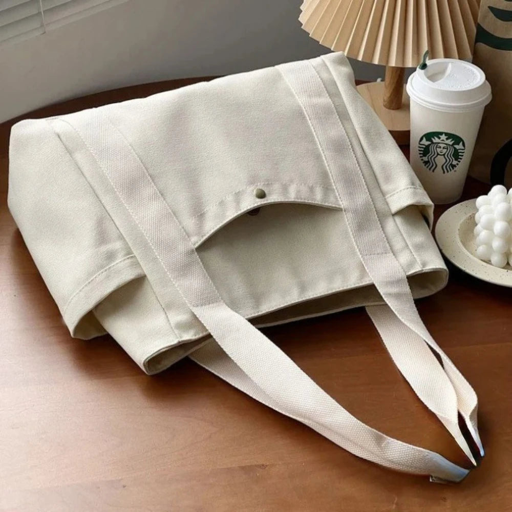 Large Canvas Tote Bag – Work, College & Everyday Handbag