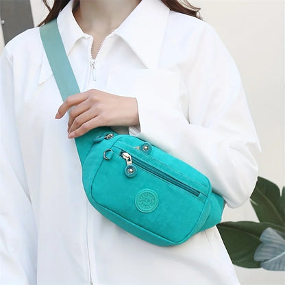 Fanny Pack Crossbody Sling Bag – Multi-Pocket Waist Purse for Women