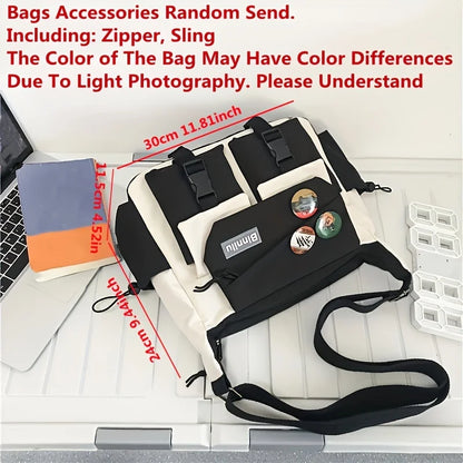 Nylon Messenger Bag Men Shoulder Trendy S Student School Bag